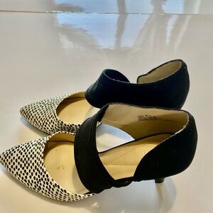 Elegant Black and White Women's Heels
